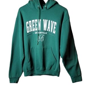 🍭MEN'S-Green wave hoodie